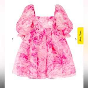 Selkie Dress-  Babydoll Toile Lace Puff Dress